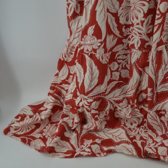 Who What Wear Batik Floral Aurora Red Dress Boho Plus Sz 1X - Picture 13 of 16